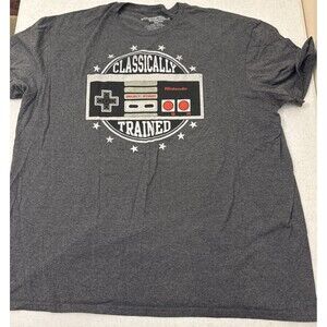 Nintendo NES Shirt Mens 2XL Gray Video Game Controller Classically Trained Tee